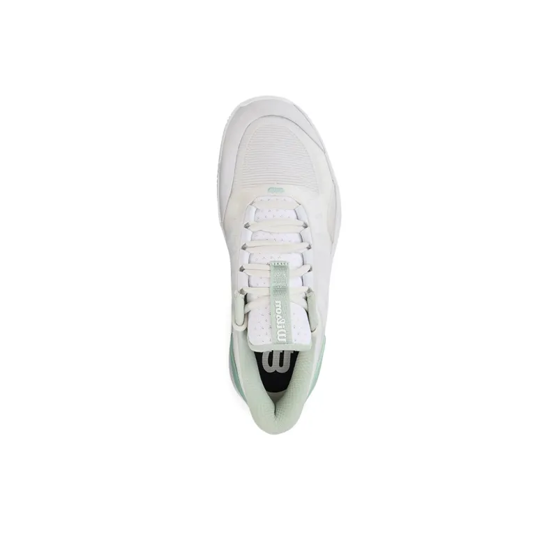 Wilson Low Top Tennis Shoes Women's White Green-3