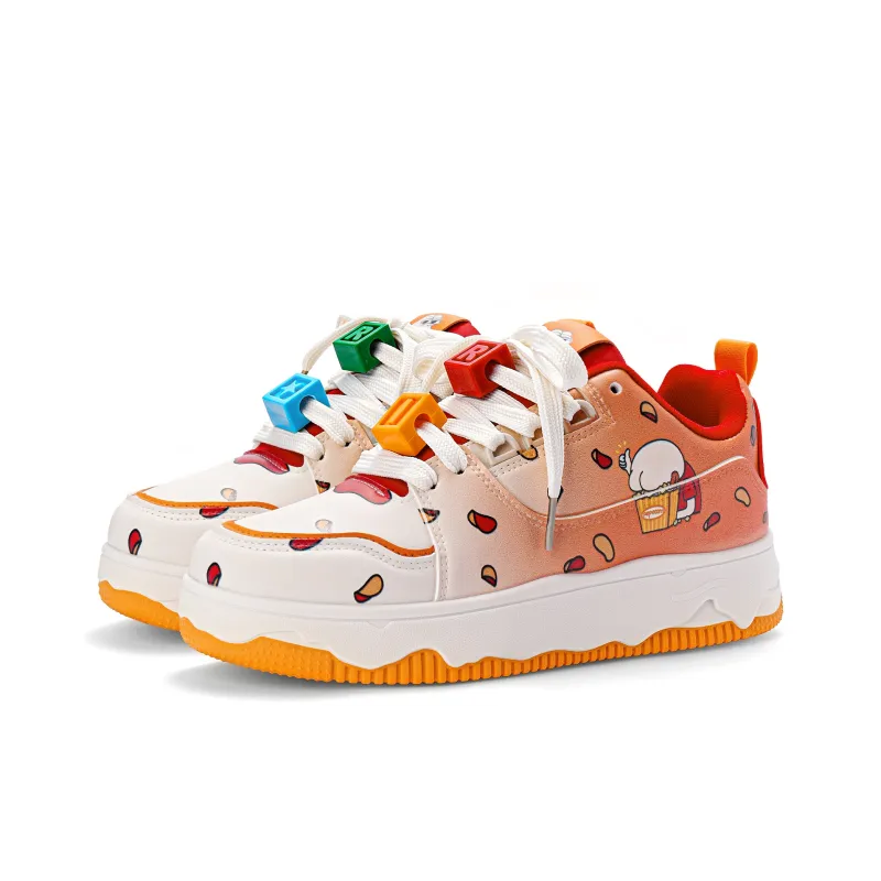 Pepe The Frog Skateboard Shoes Unisex Low Top Classic Black White/Pearl Beige/Tangerine/Ocean Blue/Mismatched-9