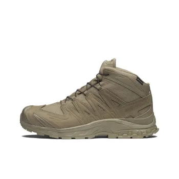 SALOMON Cushioning, Slip Resistant, And Abrasion Resistant Mid Top Hiking Shoes Unisex Clay Brown