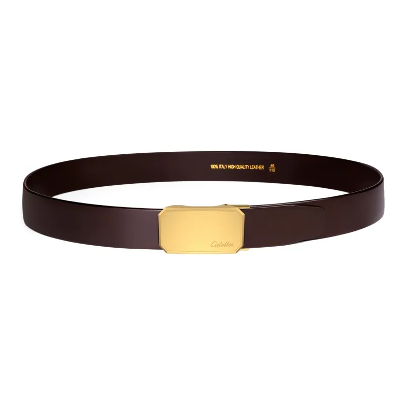 CATELLES Cow Leather Leather Belts Men's 3.5cm-9