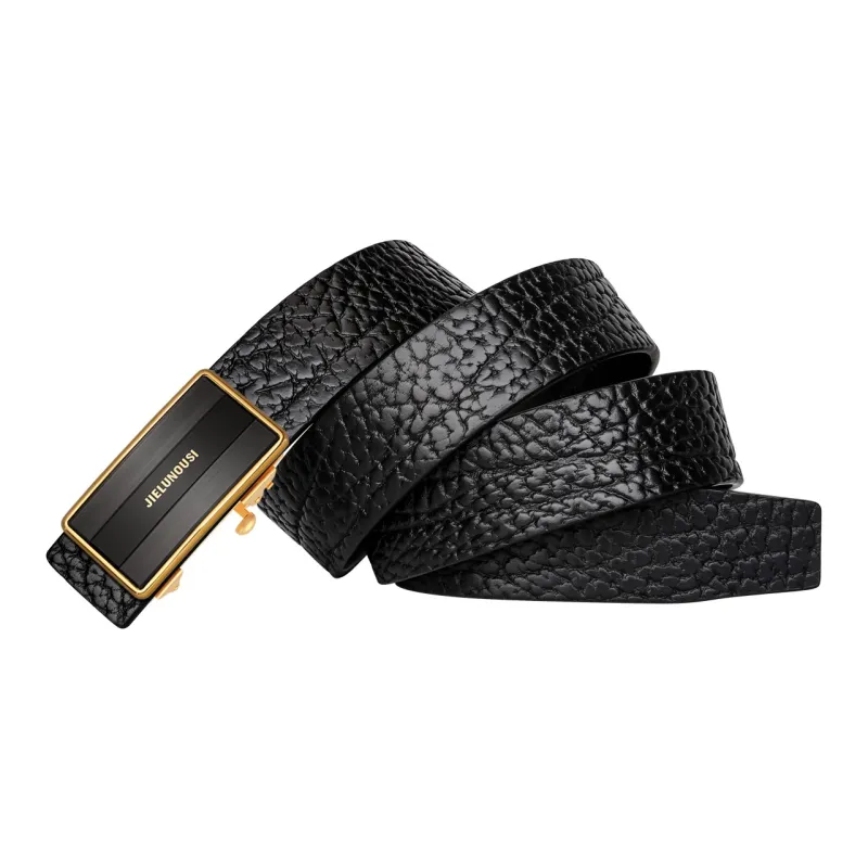Jaylen Oos Premium Cow Leather Stainless Steel Leather Belts Men's 3.5cm-7