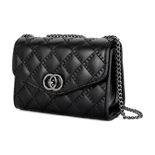 CORALDAISY Synthetic Leather Shoulder Bag Crossbody Bag Regular Women's Midnight Black/Coconut Milk White