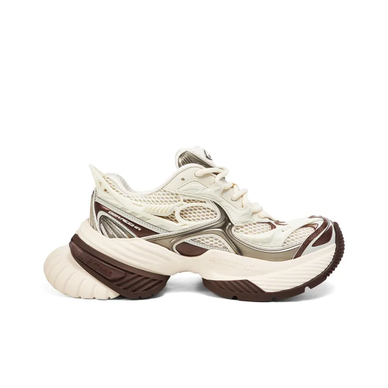 OGR Scorpio Chunky Sneakers Unisex Low Top Brown-1