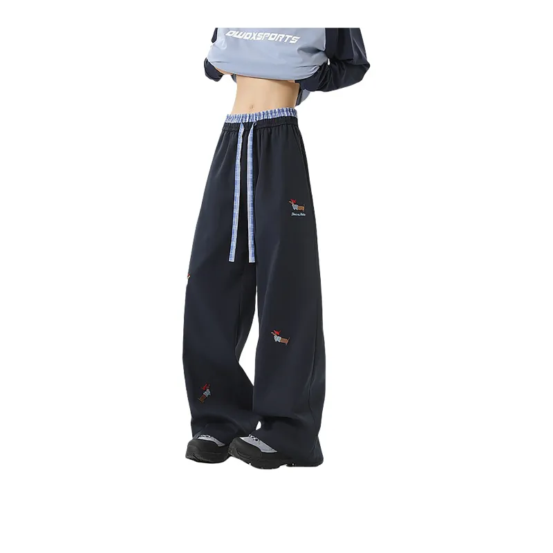 PANDA ADEVIL Teenagers Loose Fit Straight Fit Casual Sports Pants Unisex-1