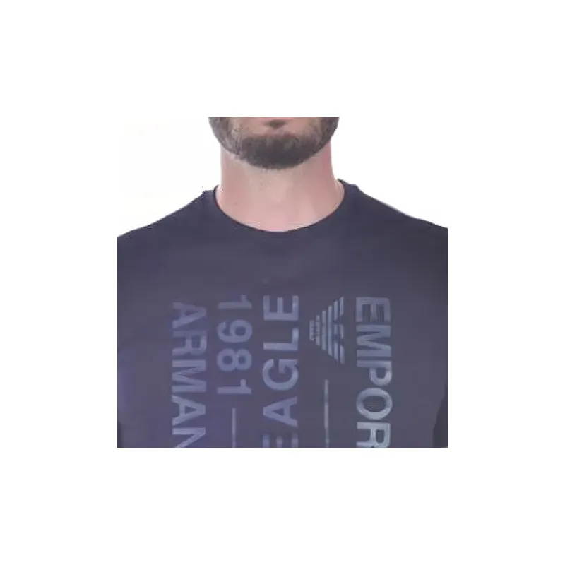 EMPORIO ARMANI T Shirt Men's Marine Blue-4