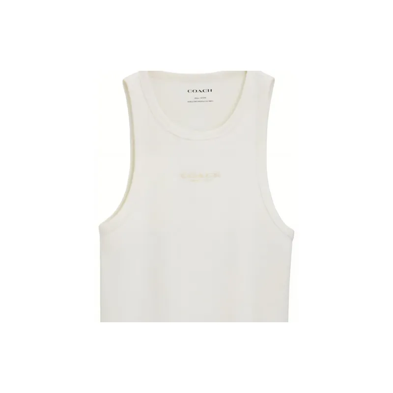 COACH Tank Tops Women's White-1