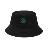 Black with Four-Leaf Clover
