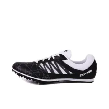 DO WIN Slip Resistant Low Top Running Shoes Unisex Black White