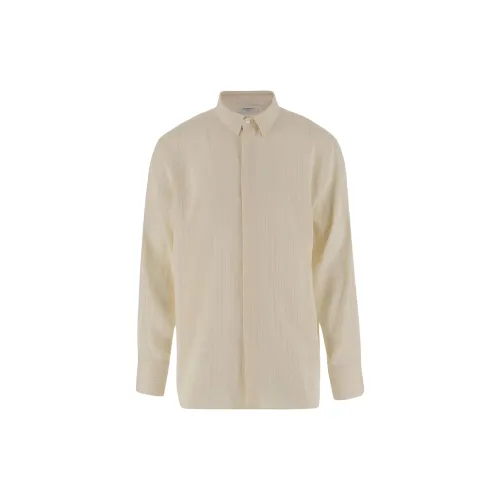 SAINT LAURENT Shirt Men's Beige Yellow
