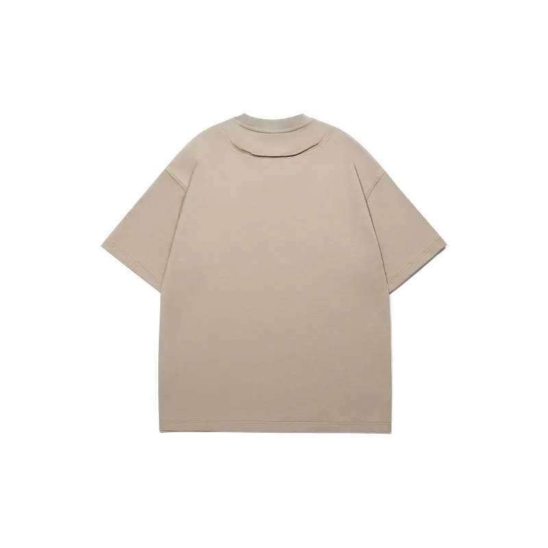 Guuka Short Sleeved T Shirts Unisex Khaki-1