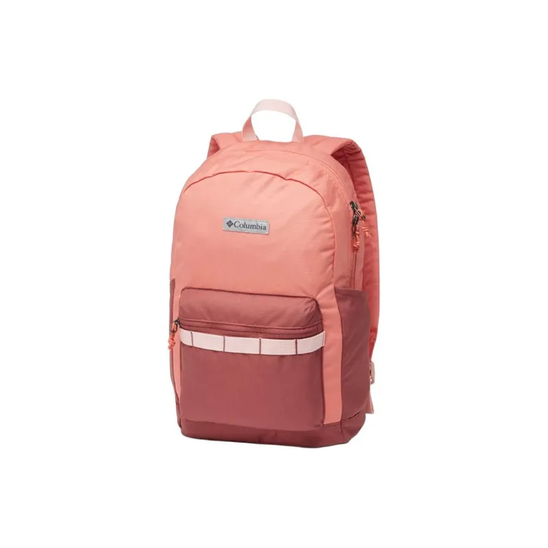 Columbia Zigzag Polyester Backpack Unisex Peach Pink-0