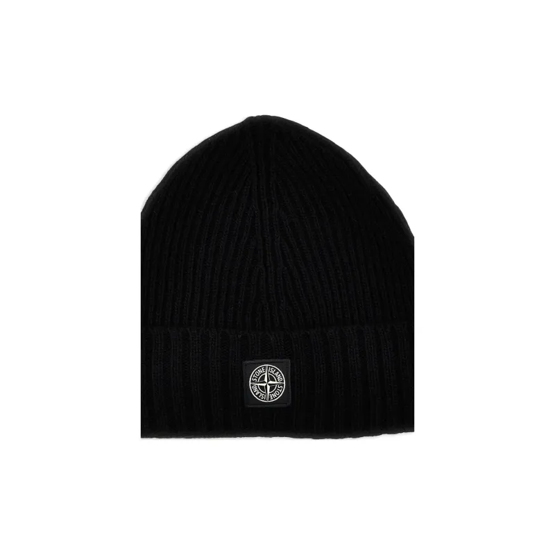 STONE ISLAND Compass Patch Knitted Beanie-2