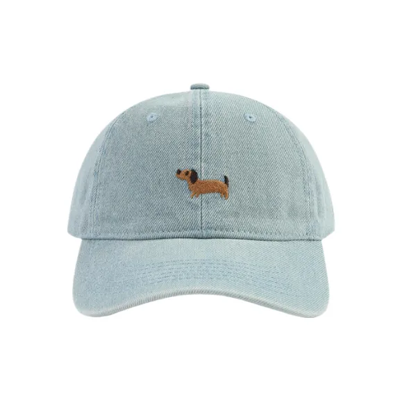 STUFFER Washable Denim Cotton Minimalist Style Versatile Baseball Cap Unisex-5
