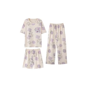 WANANNI Pajama Set Women's Light Purple