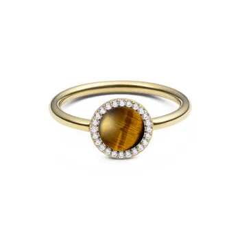 Daniel Wellington Tiger's Eye Stone Rings Women's