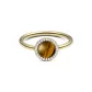 Tiger's Eye Stone Ring