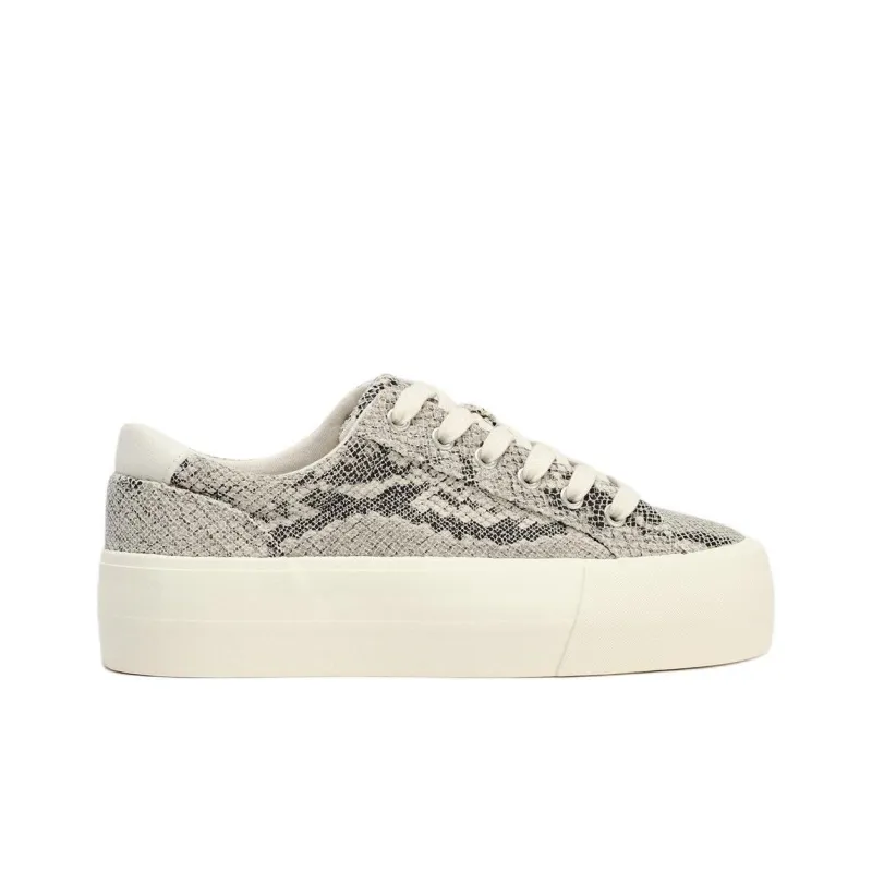 ZARA Low Top Casual Shoes Women's Snakeskin Print-1