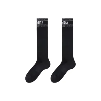 2323 Knee High Socks Women's 2 Pack Black