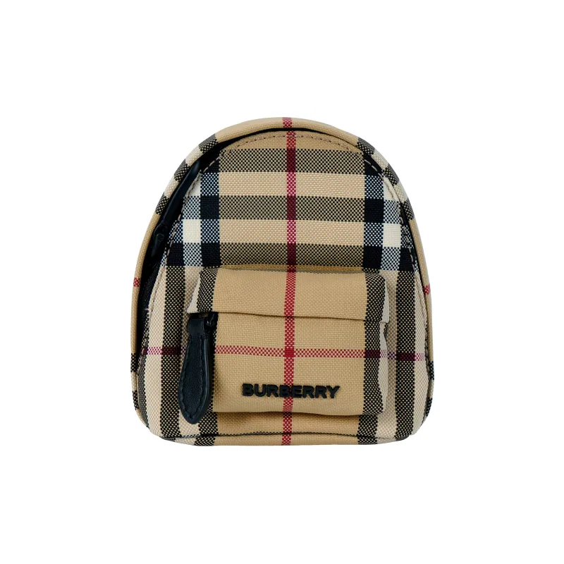 Burberry Vintage Polyamidoamine Key Charm Bag Merchandise Men's Beige-1