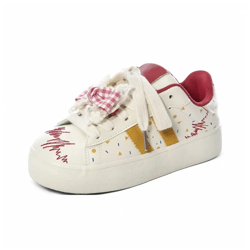 Teddy Bear Collection Coverage Slip Resistant And Abrasion Resistant Low Top Skateboard Shoes Women's-52