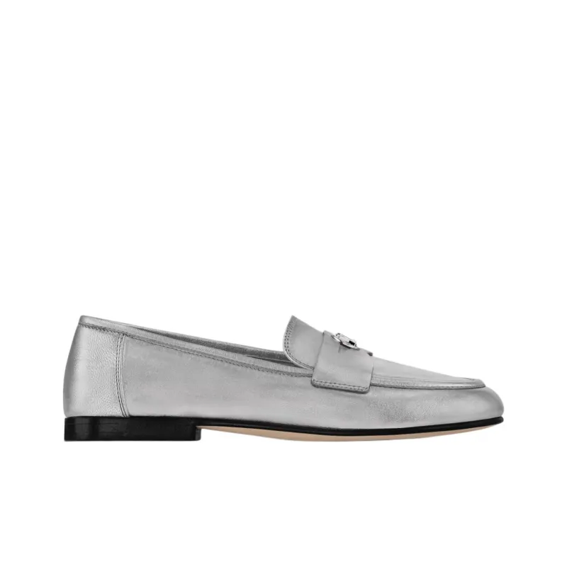LOUIS VUITTON Soho Loafers Women's Silver-1