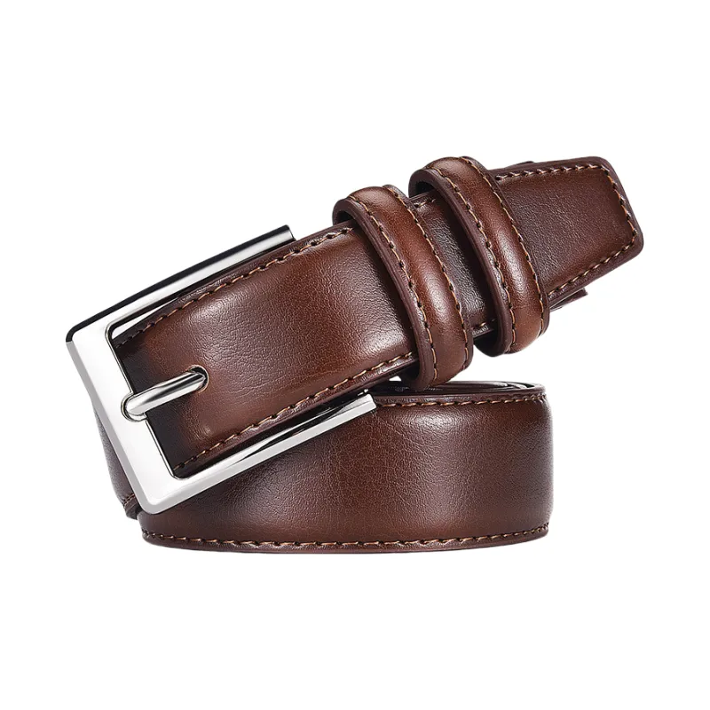 Yalu Cow Split Leather Belts Men's 3.3cm-9