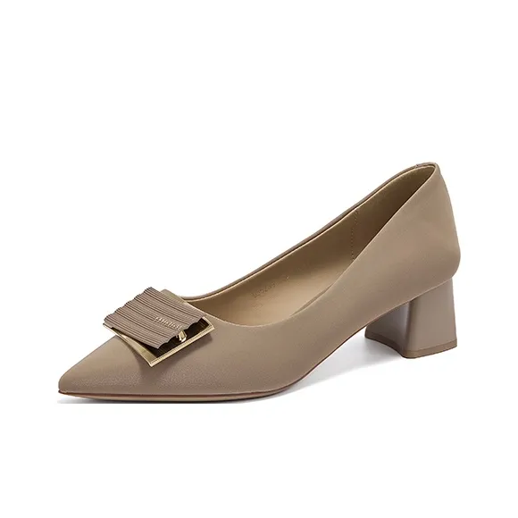 PINWEISHIDU Chunky Heel High Heels Women's-2