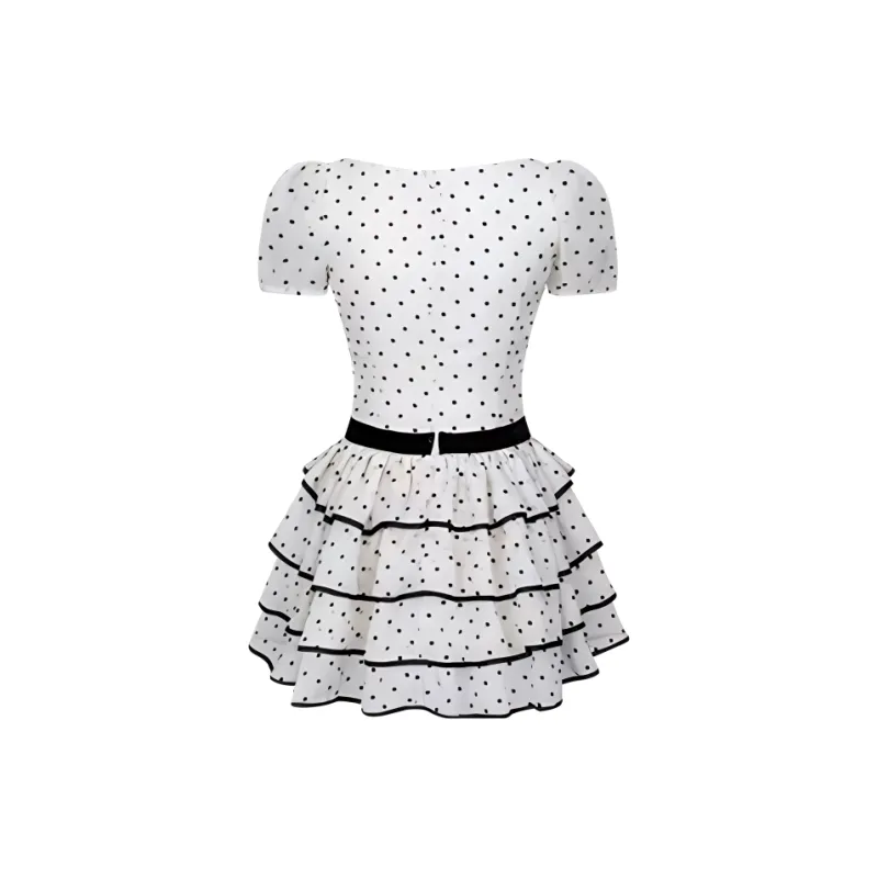 PAIN OR PLEASURE Short Sleeved Dresses Women's White-1
