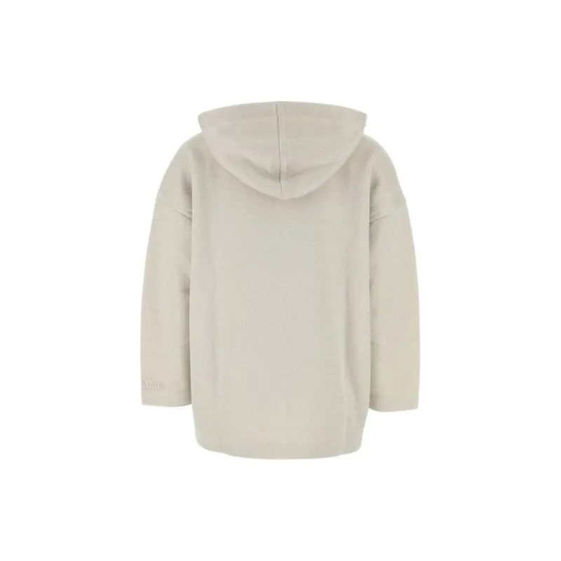 MaxMara Logo Embroidered Drawstring Hoodie-1