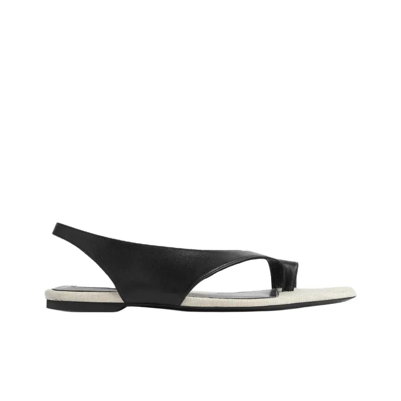 TOTEME Flip Flops Women's Black-1