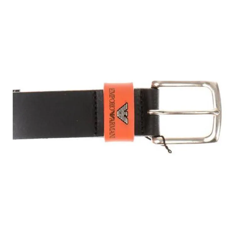 EMPORIO ARMANI Leather Belts Men's Black -1