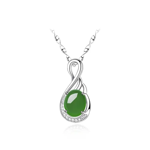 SEVEN COOK Chalcedony 925 Sterling Silver Necklace Women's