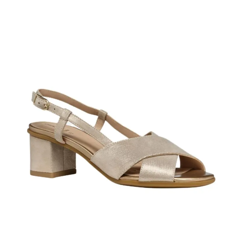 GEOX Aurely 50 One Strap Sandals 5.5cm Women's Gold-3