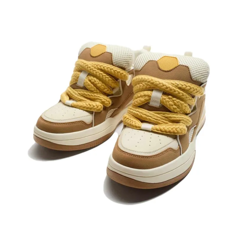 ZARA Low Top Skateboard Shoes Men's Sandy Brown-1