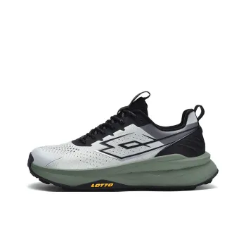 LOTTO Cushioned Slip Resistant Abrasion Resistant Low Top Trekking Shoes Men's Light Gray Green