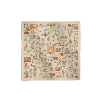 HERMES Silk Scarves Women's Multicolor