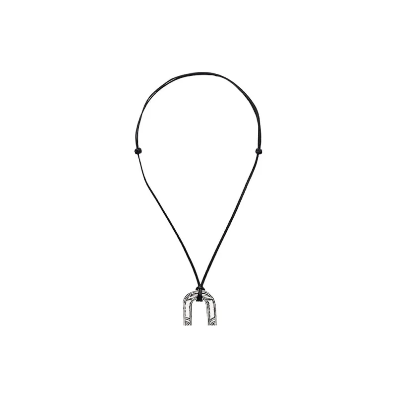 HERMES Sterling Silver Necklaces Women's Silver-2
