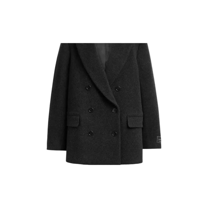COACH Coat Women's Charcoal Gray-3
