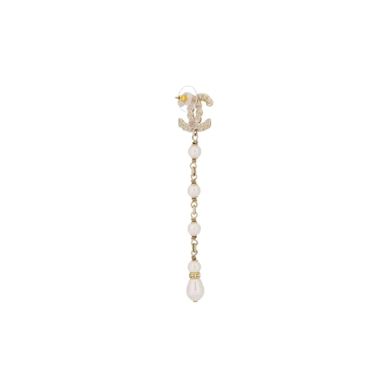 CHANEL Earrings Women's White-2