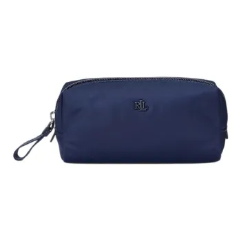 Ralph Lauren Nylon Clutch Makeup Bag Women's Marine Blue