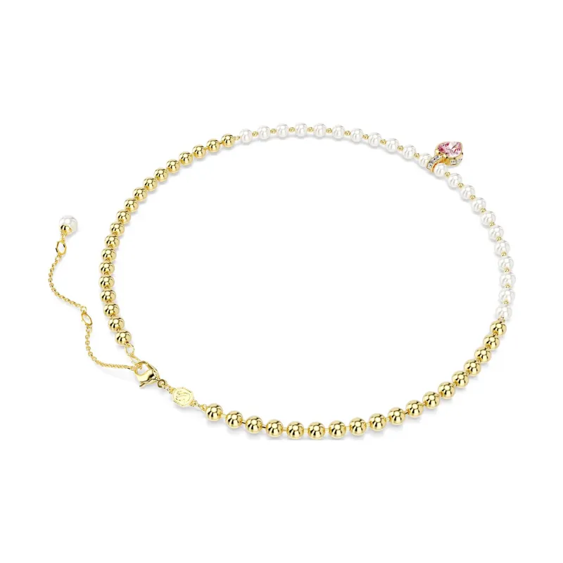 Swarovski Faux Crystal Necklaces Women's Gold-2