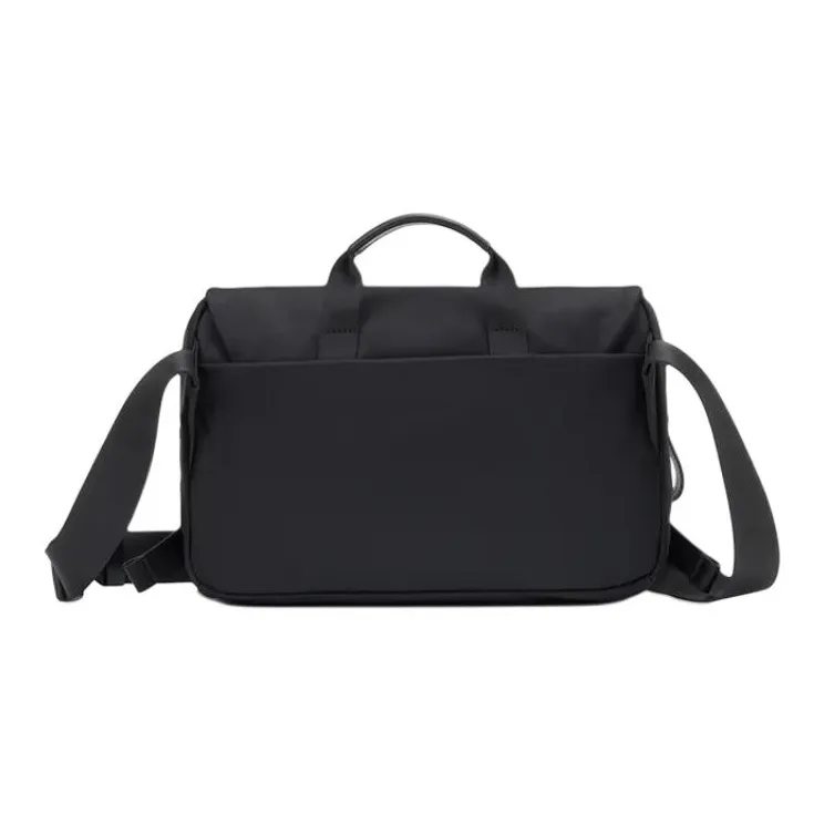 SAMSONITE Fabric With Cow Leather And Synthetic Leather Shoulder Bag Crossbody Bag Handbag Men's Black-3