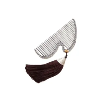 QINGFU 999 Fine Silver Comb Women's