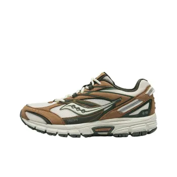 Saucony Cohesion 2K Anti Slip Wear Resistant Low Top Casual Shoes Unisex Beige Khaki