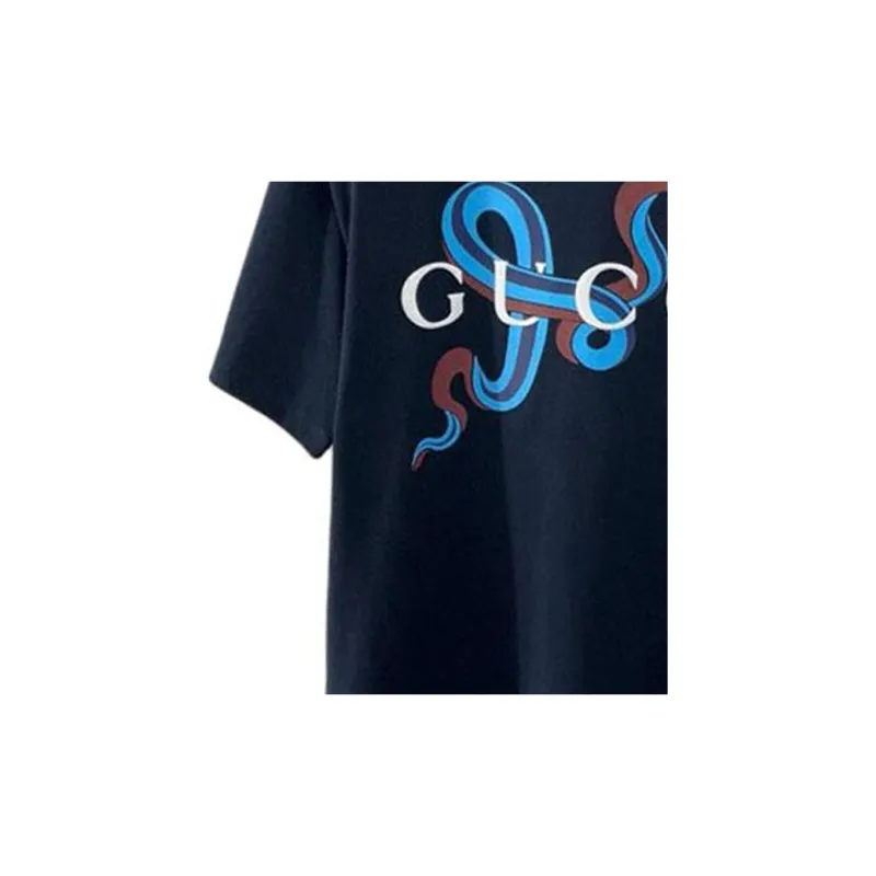 GUCCI SS25 T Shirt Men's Marine Blue-6