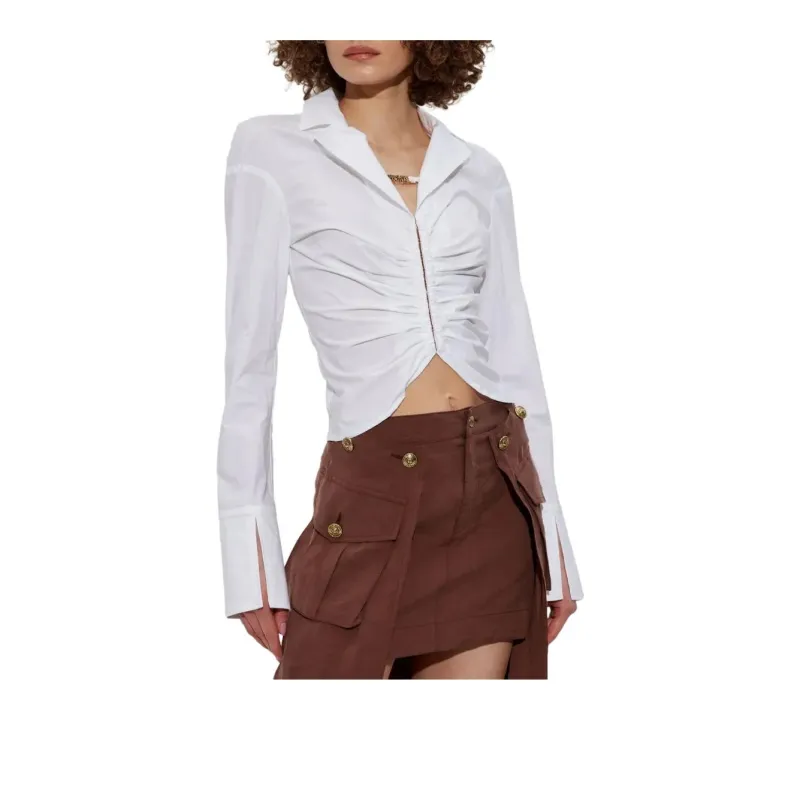VERSACE JEANS COUTURE Ruched Front Top-1