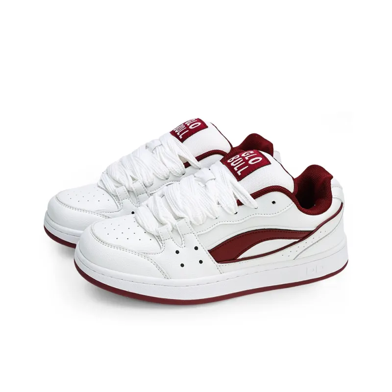 GLO BULL Puffy Shoes Coverage Wear Resistant Lightweight Breathable Slip Resistant Low Top Skateboard Shoes Unisex-2