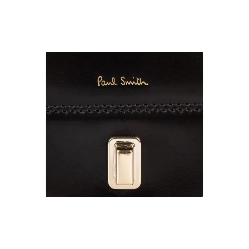 Paul Smith Cow Leather Crossbody Bag Medium Size Women's Dark Green-3