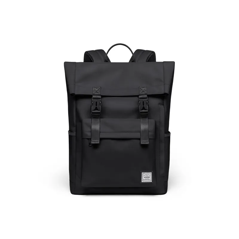 V.NINE Fabric Back To School Backpack For Men University Student Backpack Backpack Unisex Misty Gray/Obsidian Black-7