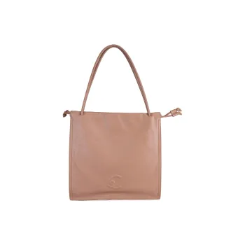 COCCINELLE Logo Embossed Drawstring Tote Bag